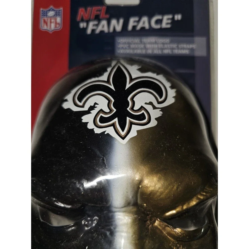 Franklin Sports NFL Fan Face New Orleans Saints Football Two Tone Mask